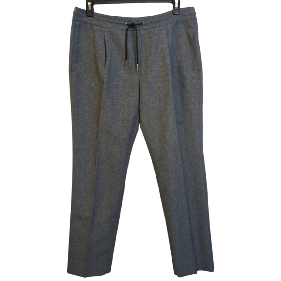Alfani Men's Pleated Drawstring Lightweight Gray Pants Size L - Picture 1 of 11